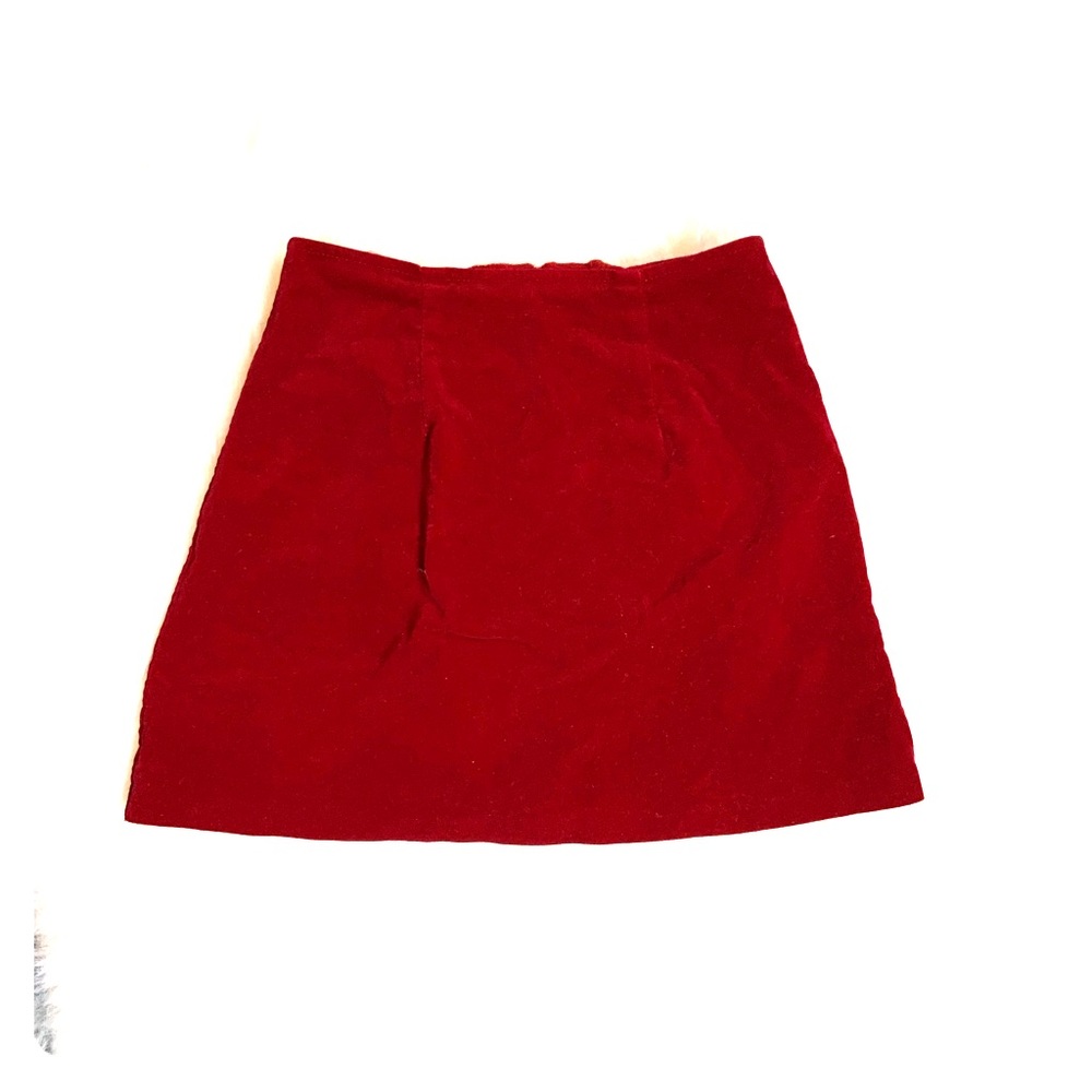 2/$15 Women’s deep red velvet winter skirt🧩🧩🧩